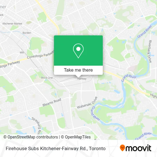 Firehouse Subs Kitchener-Fairway Rd. map