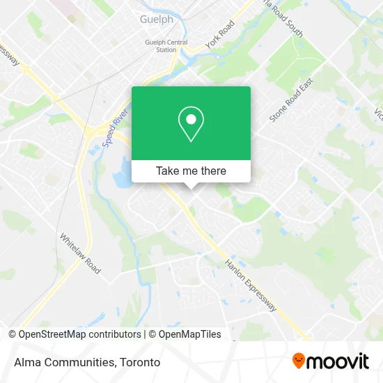 Alma Communities map