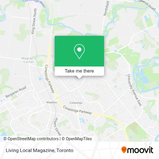Living Local Magazine map
