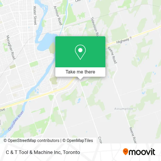 C & T Tool & Machine Inc map