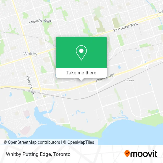 Whitby Putting Edge map