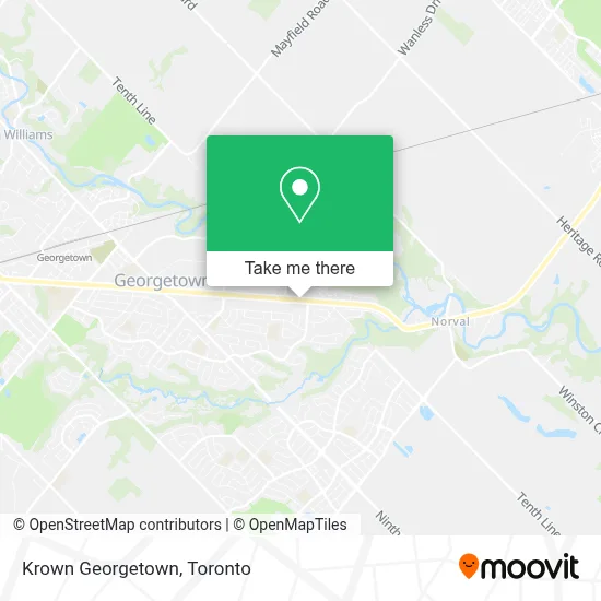 Krown Georgetown map