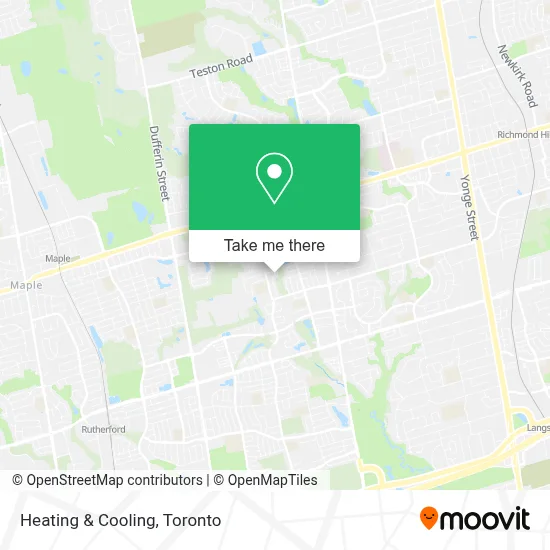 Heating & Cooling map