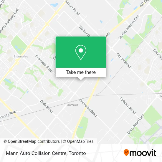 Mann Auto Collision Centre map