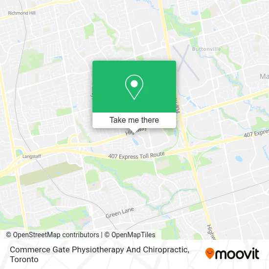 Commerce Gate Physiotherapy And Chiropractic map