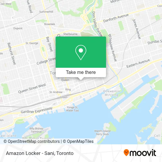 Amazon Locker - Sani map