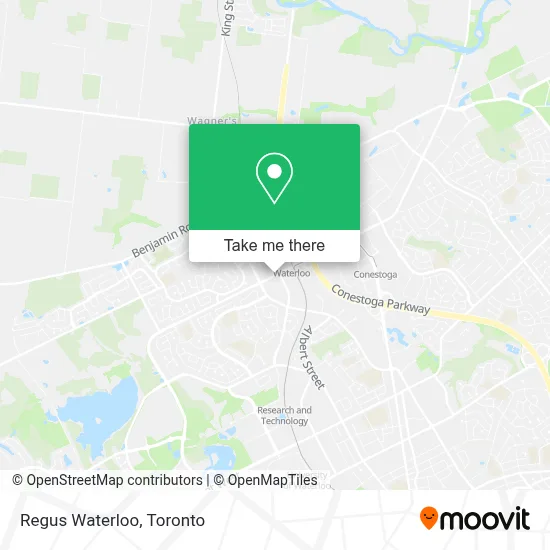 Regus Waterloo map