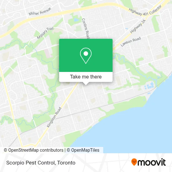 Scorpio Pest Control map