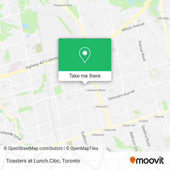 Toasters at Lunch.Cibc map