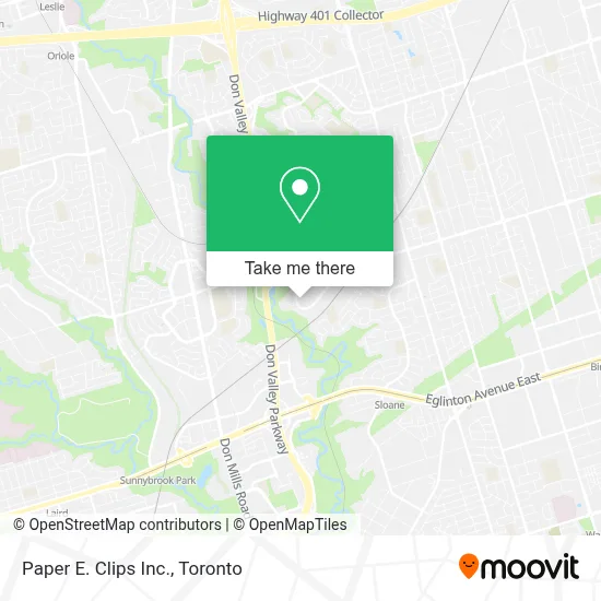 Paper E. Clips Inc. map