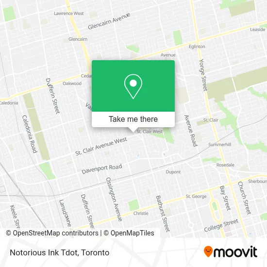 Notorious Ink Tdot map