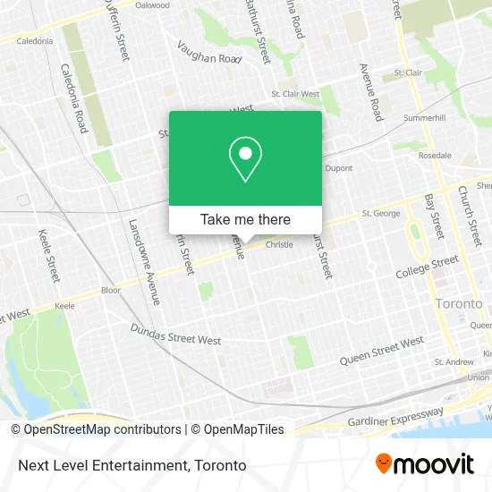 Next Level Entertainment map