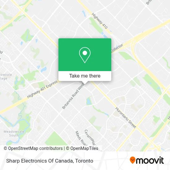 Sharp Electronics Of Canada map