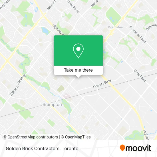 Golden Brick Contractors map
