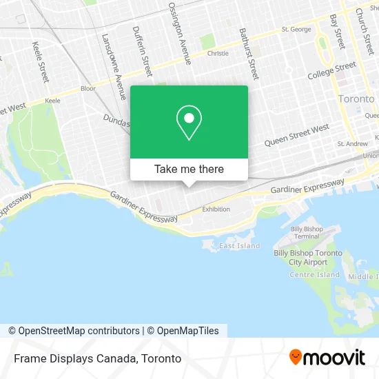 Frame Displays Canada map