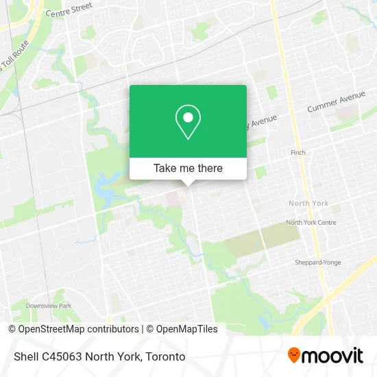 Shell C45063 North York map