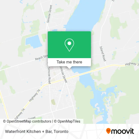 Waterfront Kitchen + Bar map