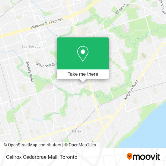 Cellrox Cedarbrae Mall map