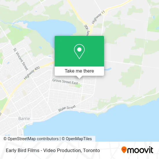 Early Bird Films - Video Production map