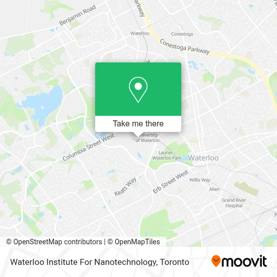 Waterloo Institute For Nanotechnology map