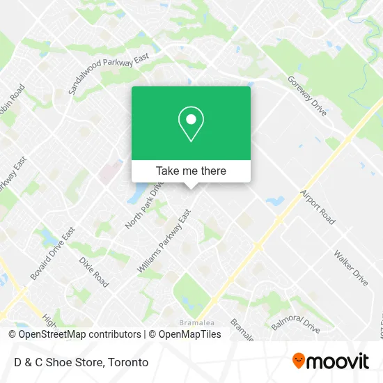 D & C Shoe Store map