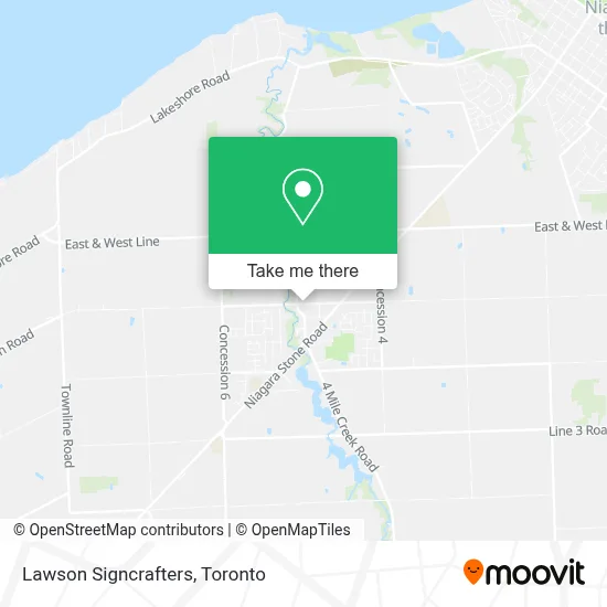 Lawson Signcrafters map