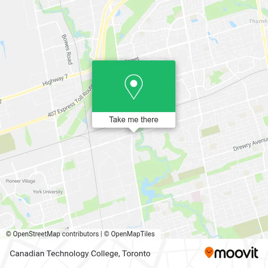 Canadian Technology College map