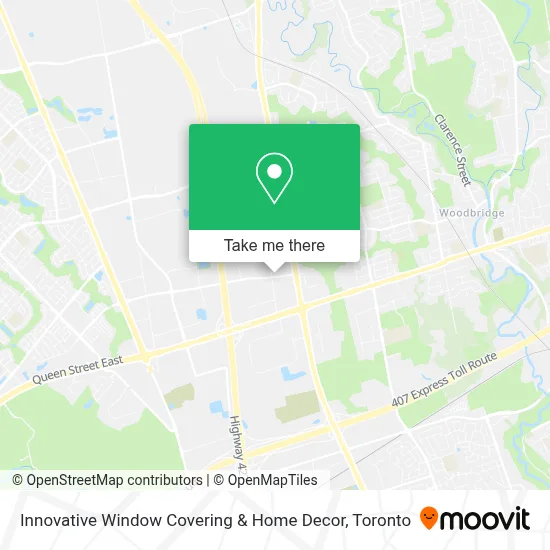 Innovative Window Covering & Home Decor map