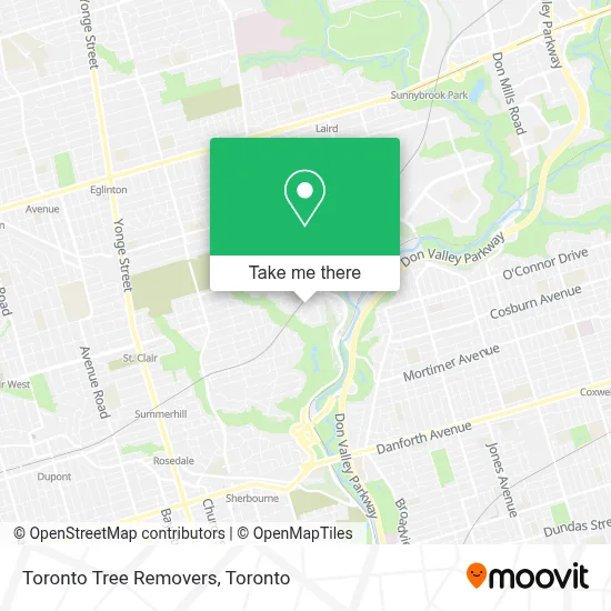 Toronto Tree Removers map
