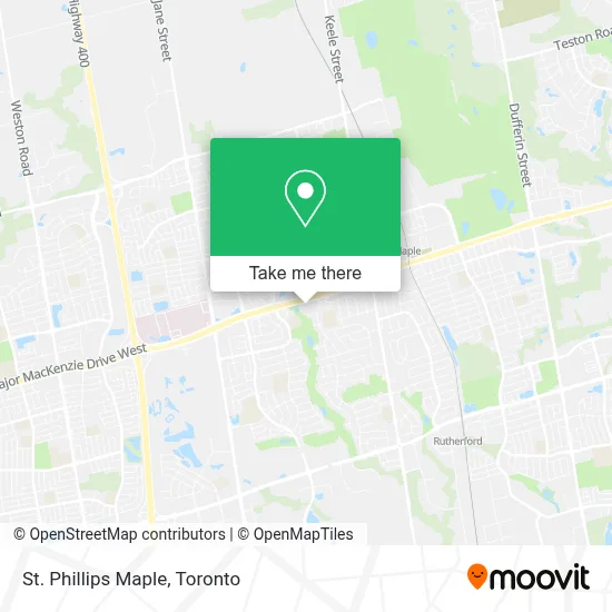 St. Phillips Maple map