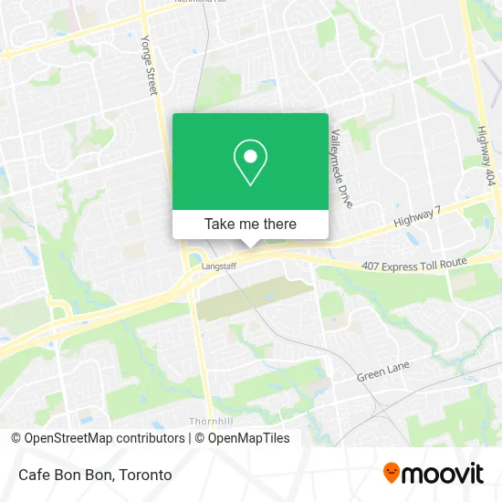 Cafe Bon Bon map