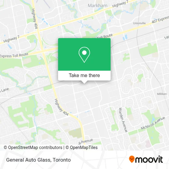 General Auto Glass map