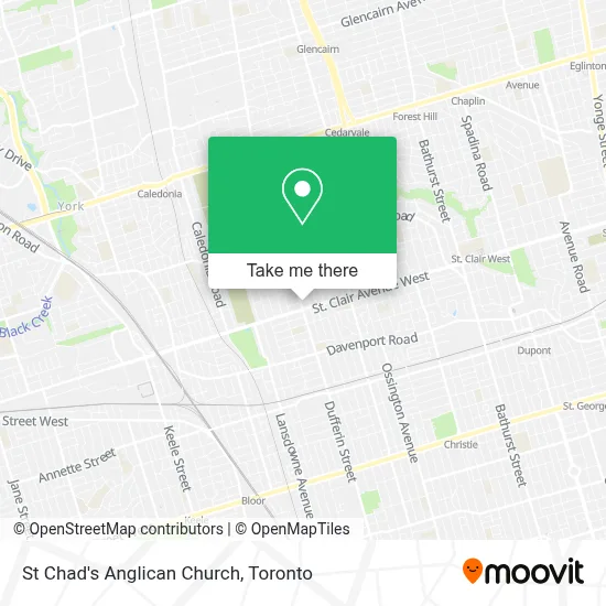 St Chad's Anglican Church map