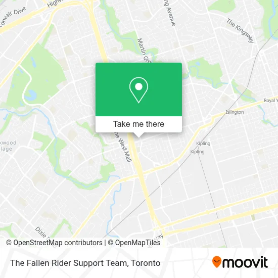 The Fallen Rider Support Team map