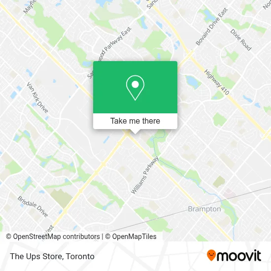The Ups Store map