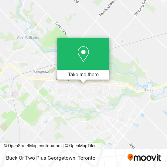 Buck Or Two Plus Georgetown map