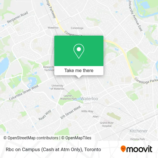 Rbc on Campus (Cash at Atm Only) map