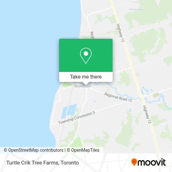 Turtle Crik Tree Farms map