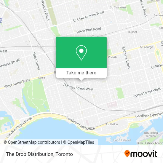 The Drop Distribution map
