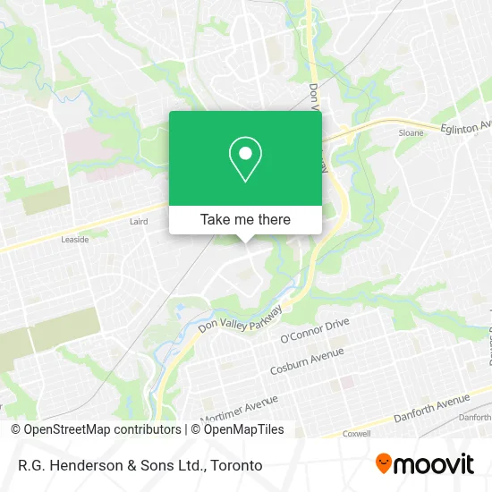 R.G. Henderson & Sons Ltd. map