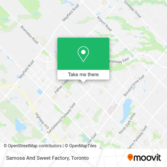 Samosa And Sweet Factory map