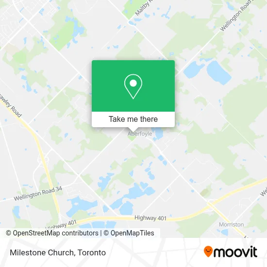 Milestone Church map