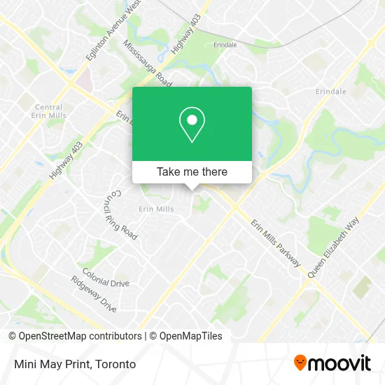 Mini May Print map
