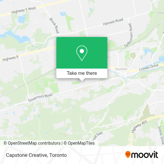 Capstone Creative map