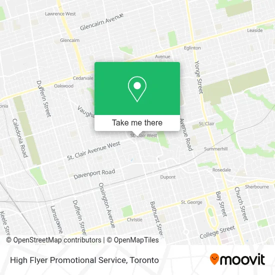 High Flyer Promotional Service map