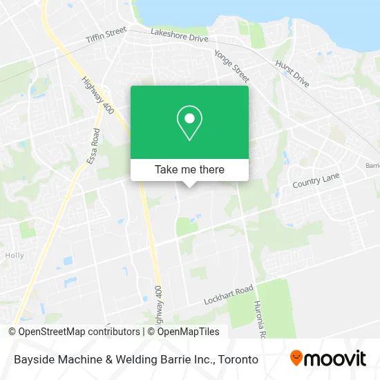 Bayside Machine & Welding Barrie Inc. map
