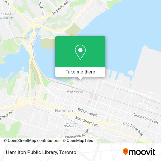 Hamilton Public Library map