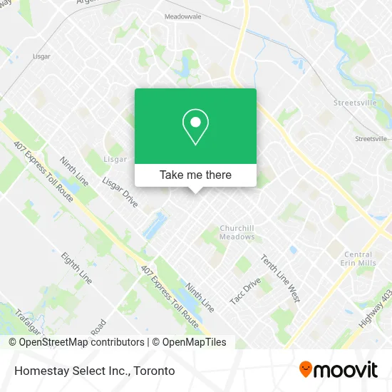 Homestay Select Inc. map