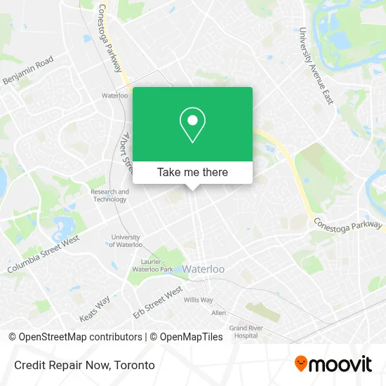 Credit Repair Now map