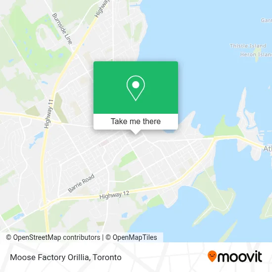 Moose Factory Orillia map